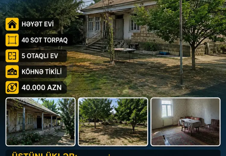4 otaqlı mənzil Satılır, Yevlax