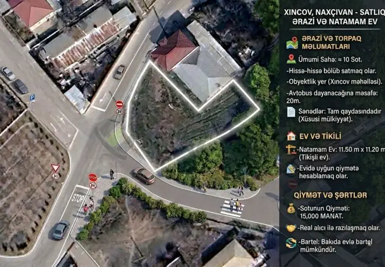 10 sot Torpaq Satılır, Naxçıvan MR