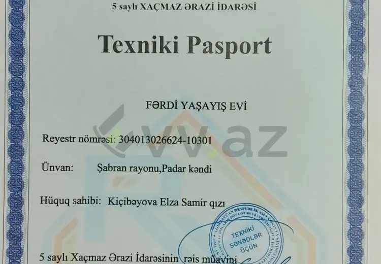 4 otaqlı mənzil Satılır, Şabran