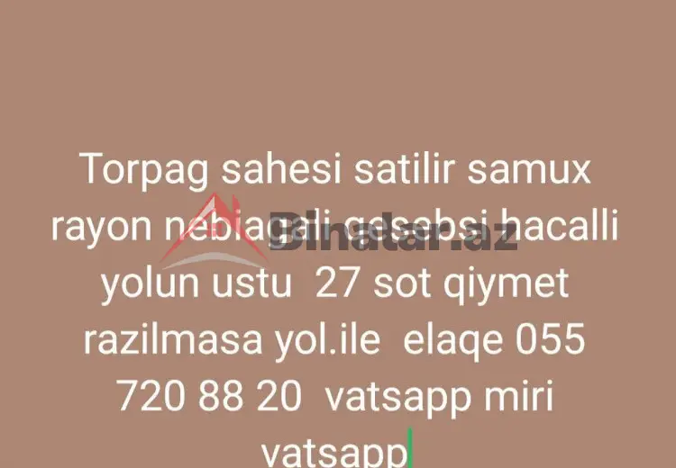0 sot Torpaq Satılır, Samux