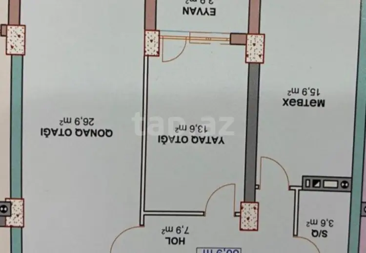3 otaqlı mənzil , Xırdalan
