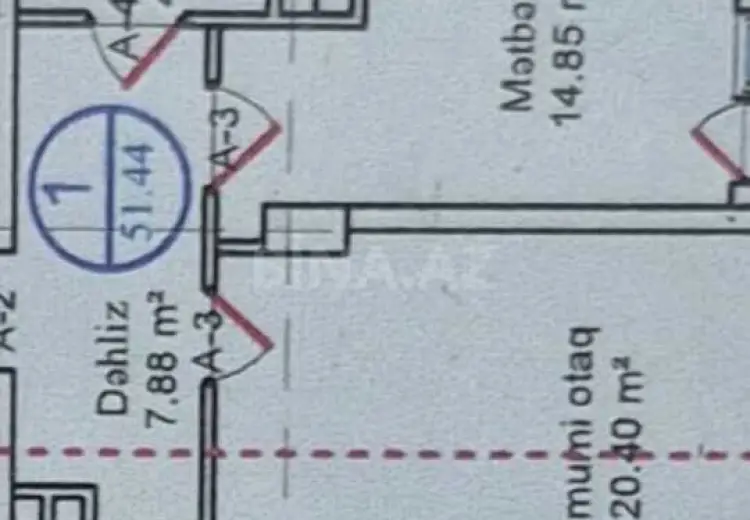 1 otaqlı mənzil Satılır, 8-ci kilometr, Nizami, Bakı