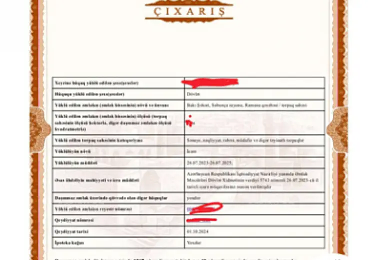 400 sot Torpaq Satılır, Ramana qəs., Sabunçu, Bakı