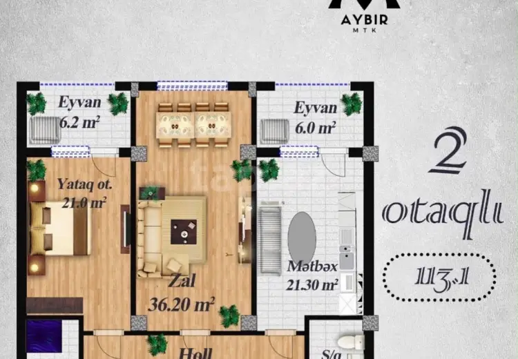 3 otaqlı mənzil , Bakı