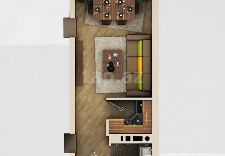 3 otaqlı mənzil , Xırdalan