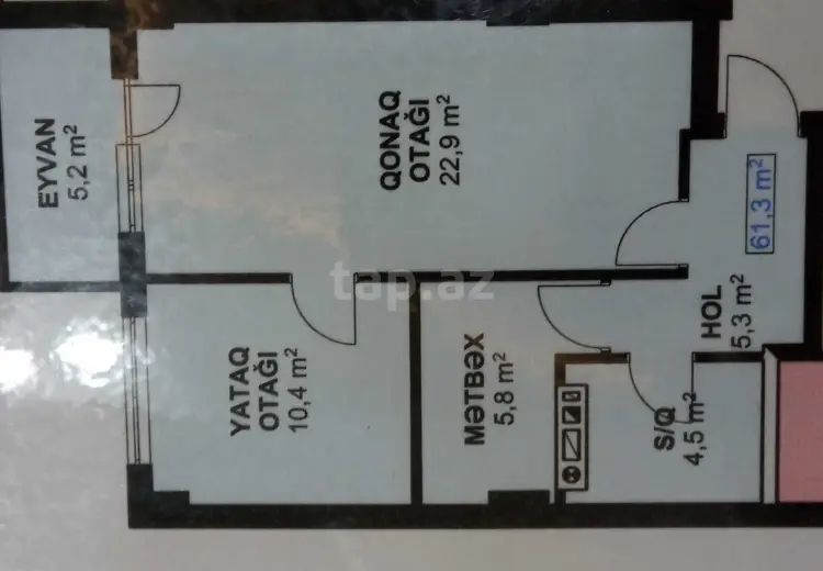 3 otaqlı mənzil , Xırdalan