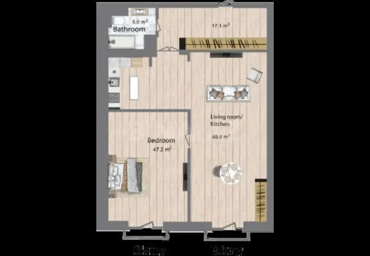 2 otaqlı mənzil Satılır, Nardaran qəs., Sabunçu, Bakı