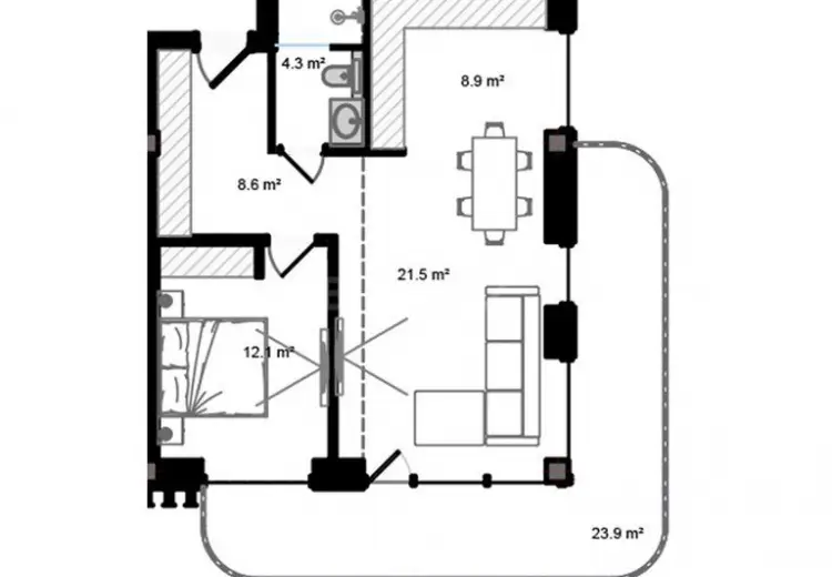 2 otaqlı mənzil Satılır, Nardaran qəs., Sabunçu, Bakı