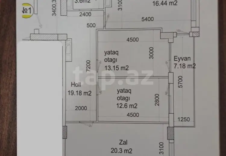3 otaqlı mənzil , Bakı