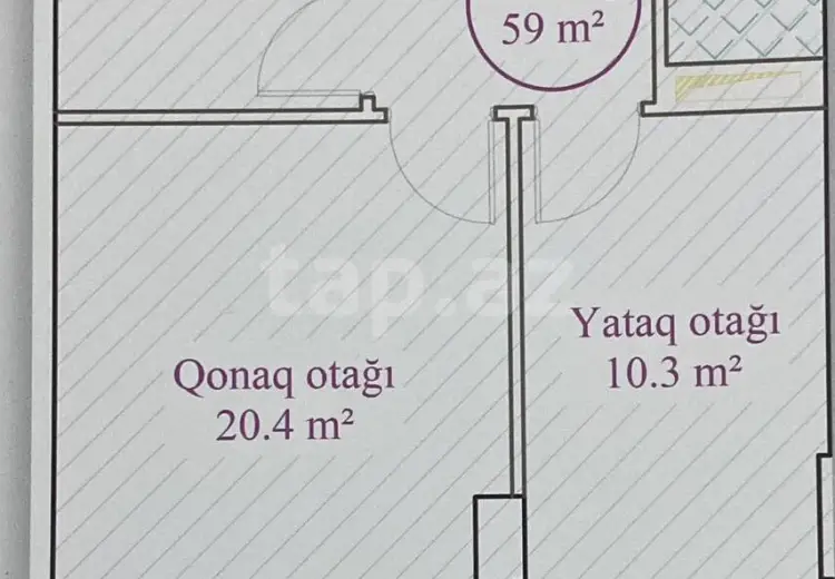 2 otaqlı mənzil , Bakı