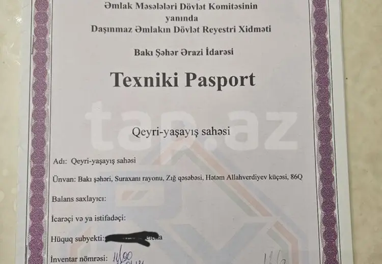 0 m² Obyekt / Ofis , Zığ qəs., Suraxanı, Bakı