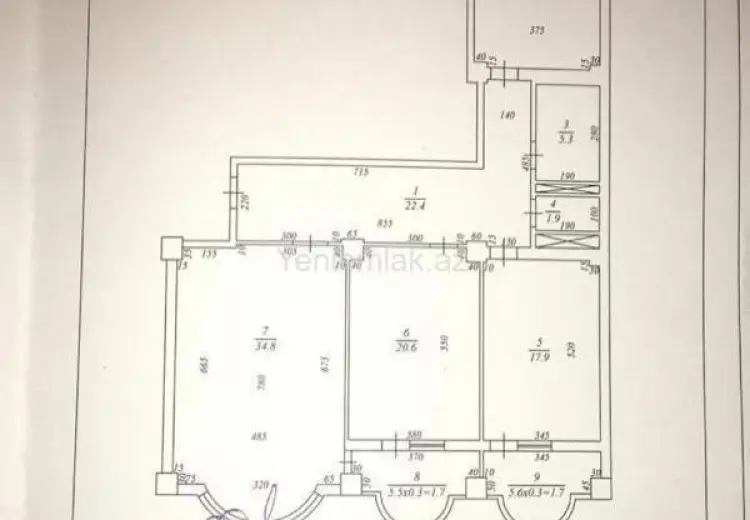 3 otaqlı mənzil Satılır, Badamdar qəs., Səbail, Bakı
