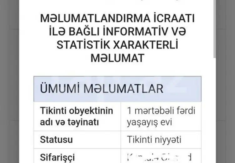 0 m² Obyekt / Ofis , Kürdəxanı qəs., Sabunçu, Bakı