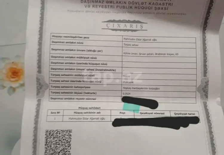 4 otaqlı mənzil , Şirvan