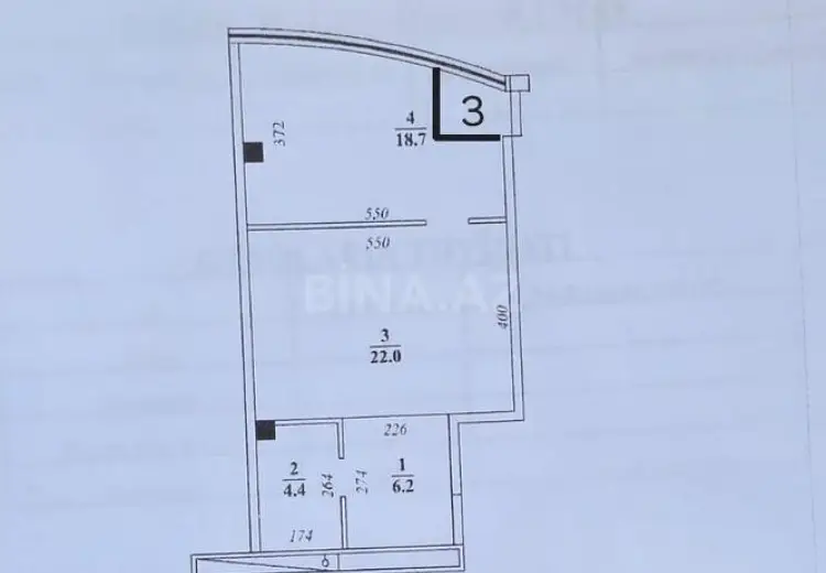1 otaqlı mənzil Satılır, Nərimanov, Bakı