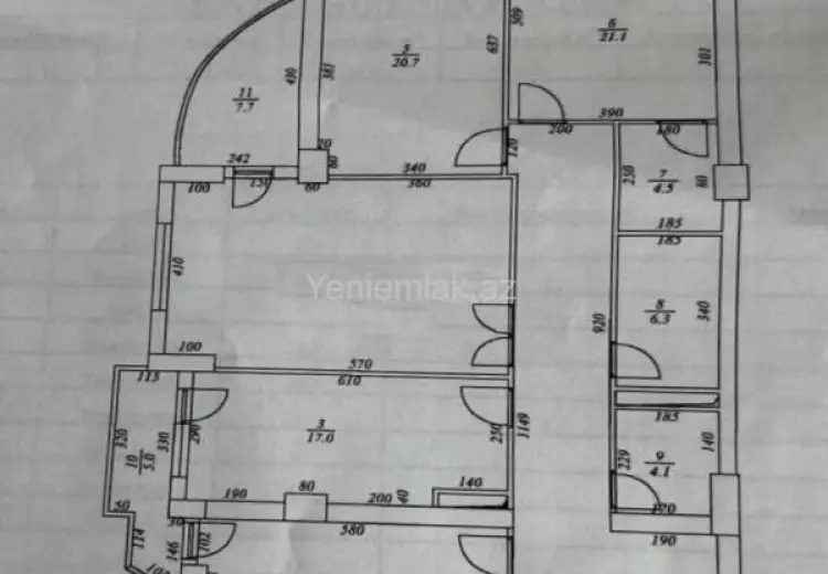 4 otaqlı mənzil Satılır, Yasamal qəs., Yasamal, Bakı