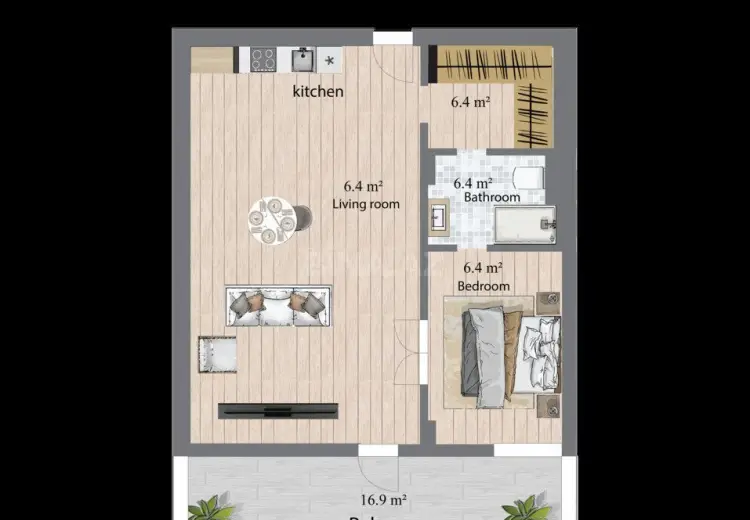 2 otaqlı mənzil Satılır, Nardaran qəs., Sabunçu, Bakı