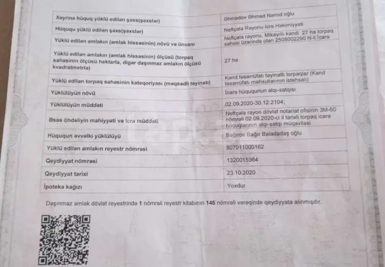 0 m² Obyekt / Ofis , Neftçala
