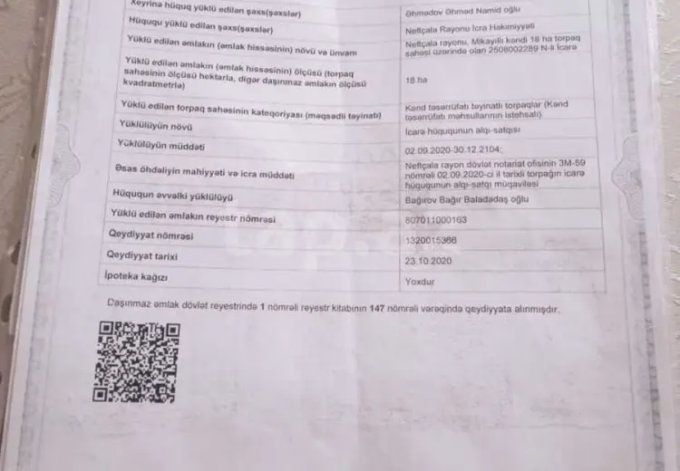 0 m² Obyekt / Ofis , Neftçala