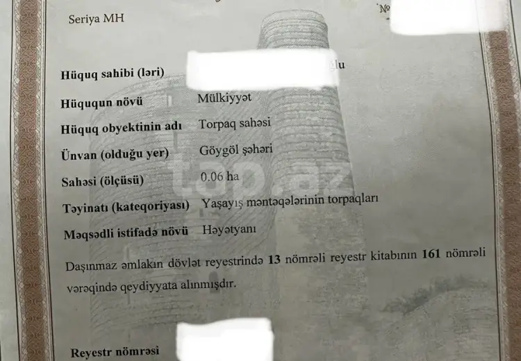 0 m² Obyekt / Ofis , Göygöl