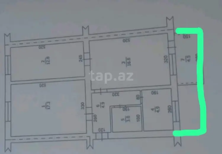 3 otaqlı mənzil , Gəncə
