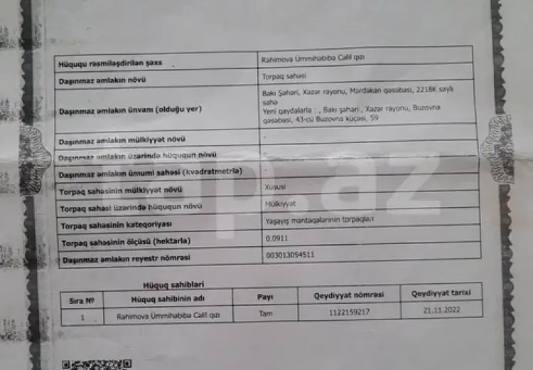 0 m² Obyekt / Ofis , Mərdəkan, Xəzər, Bakı