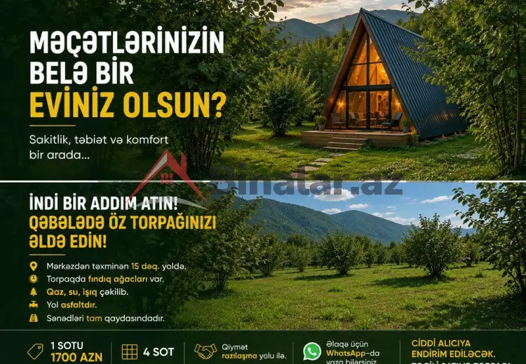 4 sot Torpaq Satılır, Qəbələ