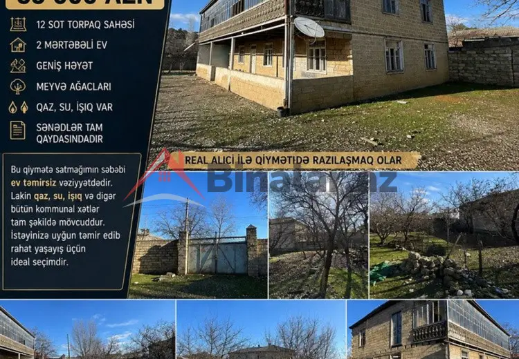 11 otaqlı mənzil Satılır, Şamaxı