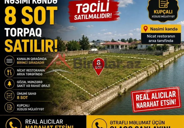 8 sot Torpaq Satılır, Sumqayıt