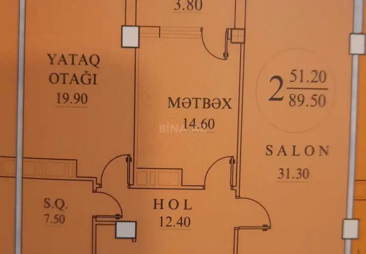 2 otaqlı mənzil Satılır, Zığ qəs., Suraxanı, Bakı