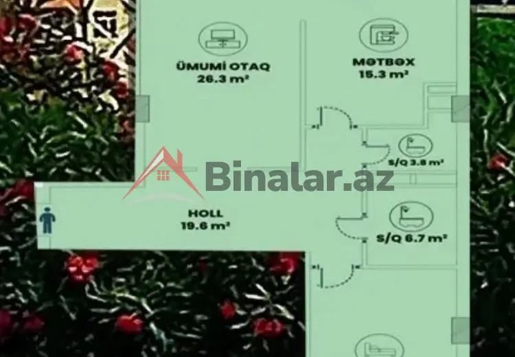 4 otaqlı mənzil Satılır, Xırdalan