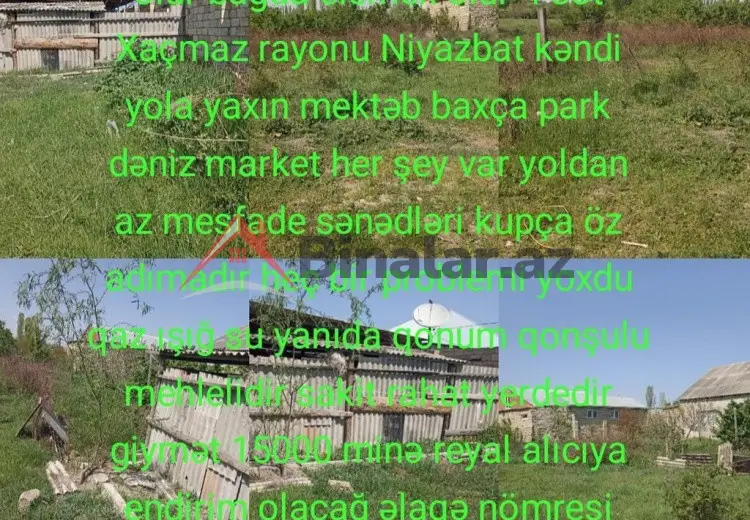 4 sot Torpaq Satılır, Xaçmaz