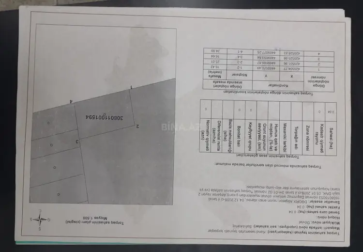 4 sot Torpaq Satılır, Hövsan qəs., Suraxanı, Bakı