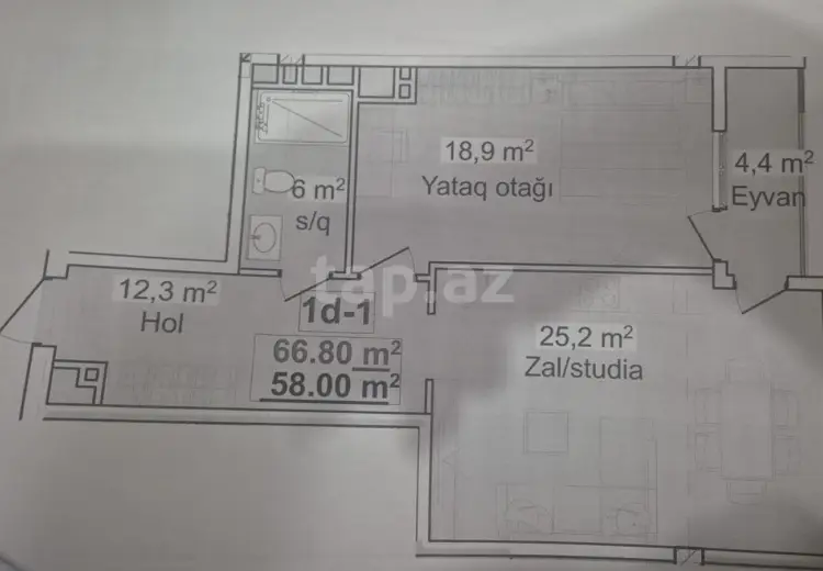 2 otaqlı mənzil , Bakı