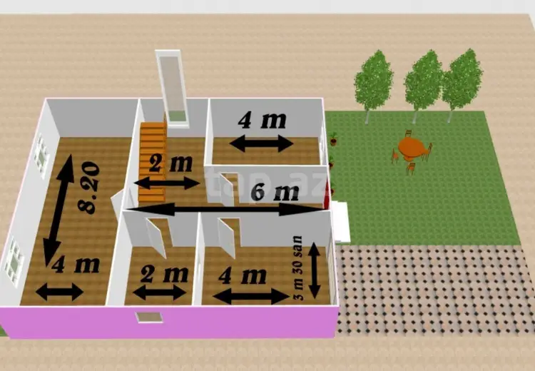 6 otaqlı mənzil , Digah, Abşeron