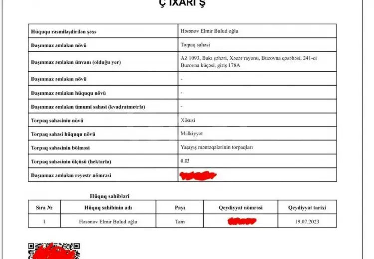 0 m² Obyekt / Ofis , Buzovna, Xəzər, Bakı