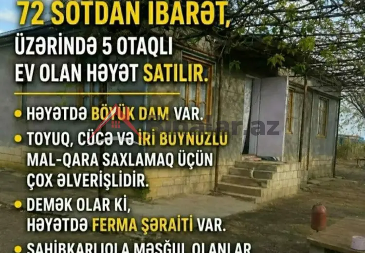5 otaqlı mənzil Satılır, Şirvan