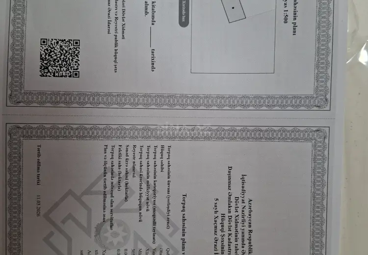 4.5 sot Torpaq Satılır, Quba