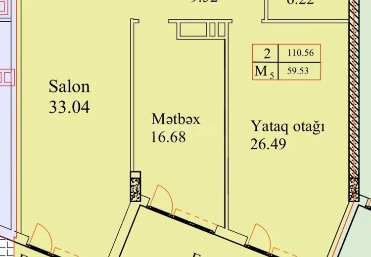 2 otaqlı mənzil Satılır, Sumqayıt
