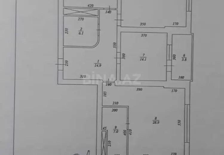 3 otaqlı mənzil Satılır, Yasamal qəs., Yasamal, Bakı