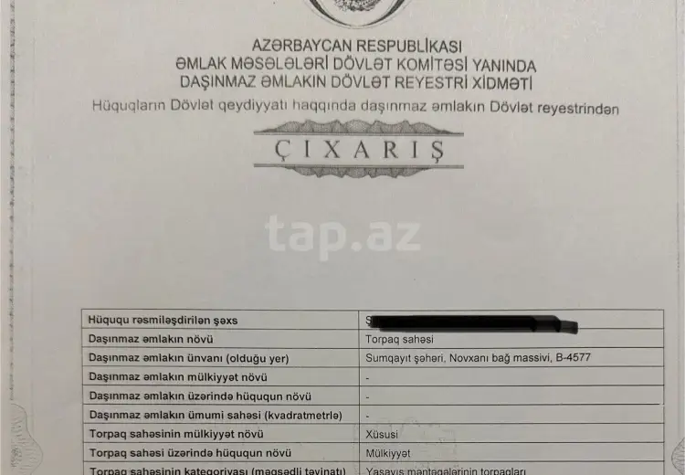 0 m² Obyekt / Ofis , Saray, Abşeron