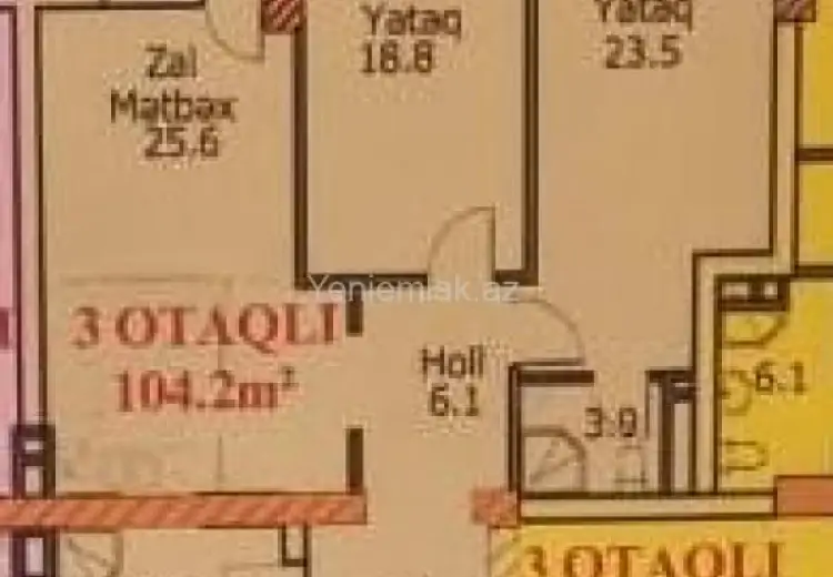 225 000 AZN - 3 otaqlı mənzil Satılır, Xətai, Bakı