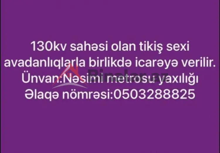 130 m² Obyekt / Ofis Kirayə (aylıq), Bakı