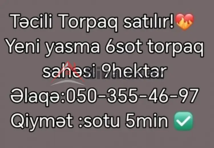 6 sot Torpaq Satılır, Sumqayıt