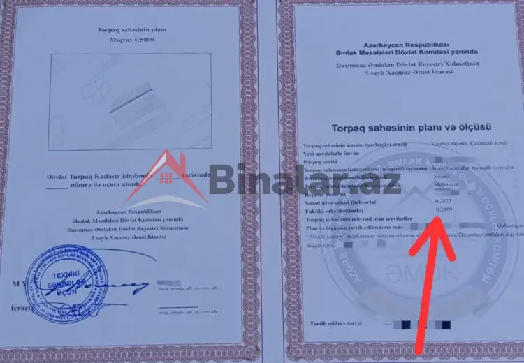 3 sot Torpaq Satılır, Xaçmaz