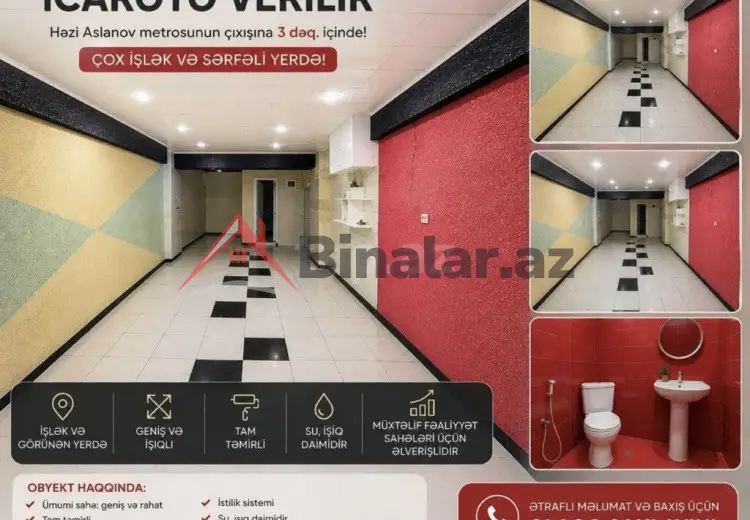 0 m² Obyekt / Ofis Kirayə (aylıq), Bakı