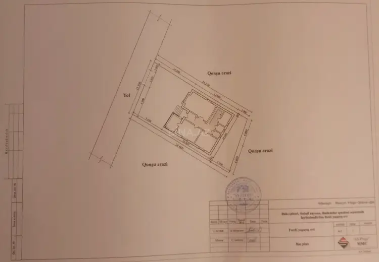 4 sot Torpaq Satılır, Badamdar qəs., Səbail, Bakı