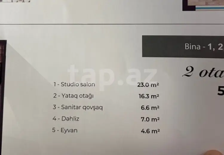 2 otaqlı mənzil , Sumqayıt