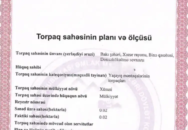 0 m² Obyekt / Ofis , Binə qəs., Xəzər, Bakı