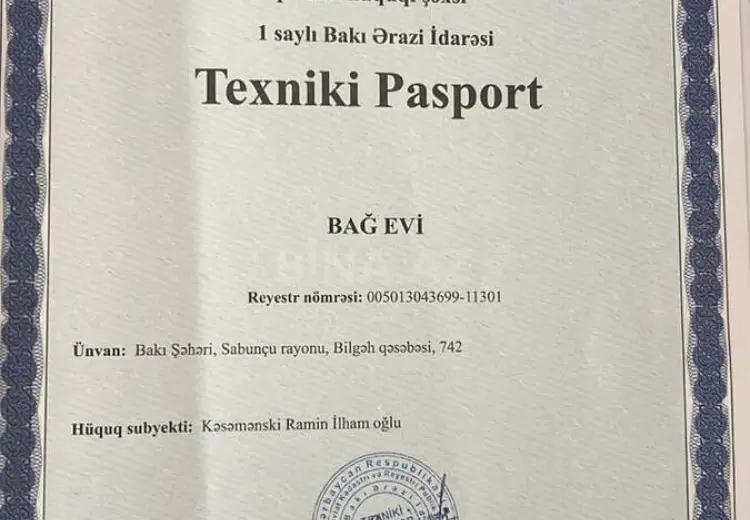 8 sot Torpaq Satılır, Bilgəh qəs., Sabunçu, Bakı